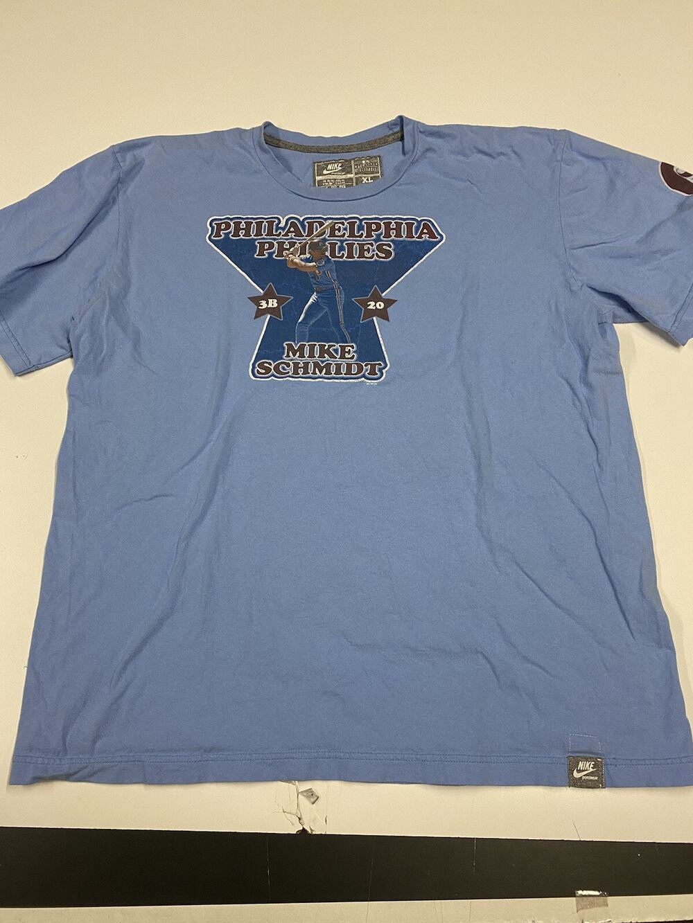 Philadelphia Phillies MIKE SCHMIDT T-Shirt NIKE Men's Sportswear Vintage Blue